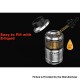 Authentic Hellvape Fat Rabbit Solo RTA Rebuildable Tank Vape Atomizer - Gold, Single Coil, DL / RDL, 4.5ml, 25mm Diameter