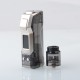 Authentic Rincoe JellyBox Mini 80W Box Mod + RDA Vape Kit - Black Clear, 1~80W, 1 x 18650 / 20700 / 21700