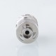 Authentic Koguovape Gamo RTA Rebuildable Tank Vape Atomizer - Silver, SS316 + Glass + POM, 3.0ml, 23mm Diameter