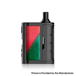 [Ships from Bonded Warehouse] Authentic Vandy Vape Rhino 50W Pod Mod Kit - Red Green Leather, VW 5~50W, 1200mAh, 4ml