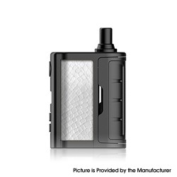 [Ships from Bonded Warehouse] Authentic Vandy Vape Rhino 50W Pod Mod Kit - White Leather, VW 5~50W, 1200mAh, 4ml