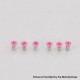 Authentic MK MODS Replacement Screws for Cthulhu RBA AIO Box Mod Kit - Pink, (6 PCS)