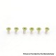 Authentic MK MODS Replacement Screws for Cthulhu RBA AIO Box Mod Kit - Fluorescence Green, (6 PCS)