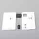 Authentic MK MODS Replacement Front + Back Cover Panel Plate for dotMod dotAIO V2 Pod - White, Acrylic