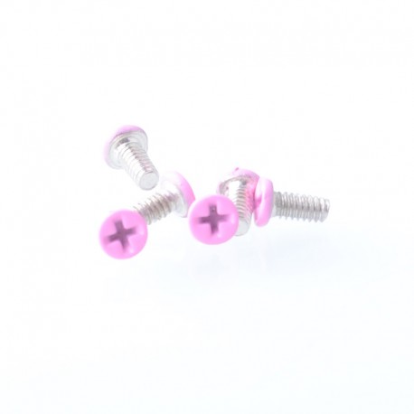 Authentic MK MODS Replacement Screws for Cthulhu RBA AIO Box Mod Kit - Pink, (6 PCS)