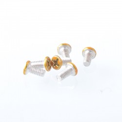 Authentic MK MODS Replacement Screws for Cthulhu RBA AIO Box Mod Kit - Fluorescence Yellow, (6 PCS)