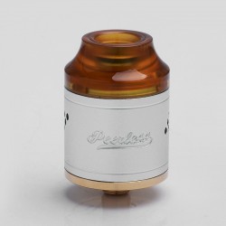 Authentic GeekVape Peerless RDA Rebuildable Dripping Atomizer - Silver, Stainless Steel, 24mm Diameter