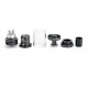 Authentic GeekVape Griffin 25 6ml RTA Rebuildable Tank Atomizer - Black, Stainless Steel + Glass, Top Airflow