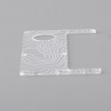 Authentic MK MODS Contour Line Inner Plate for Cthulhu AIO Mod Kit - White Pattern, Acrylic (1 PC)