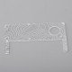 Authentic MK MODS Contour Line Inner Plate for Cthulhu AIO Mod Kit - White Pattern, Acrylic (1 PC)