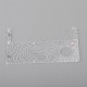 Authentic MK MODS Contour Line Inner Plate for Cthulhu AIO Mod Kit - White Pattern, Acrylic (1 PC)