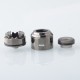 Authentic Augvape & Inhale Coils Alexa S24 RDA Rebuildable Dripping Atomizer - Black Chrome, Squonk Pin, Single Coil, 24mm