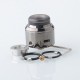 Authentic Augvape & Inhale Coils Alexa S24 RDA Rebuildable Dripping Atomizer - Black Chrome, Squonk Pin, Single Coil, 24mm