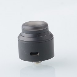 Authentic Augvape & Inhale Coils Alexa S24 RDA Rebuildable Dripping Vape Atomizer - Matt Black, Squonk Pin, Single Coil, 24mm