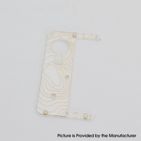 Authentic MK MODS Replacement Topo Inner Door for dotMod dotAIO V1 Pod - Gold, Acrylic (1 PC)