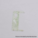 Authentic MK MODS Replacement Topo Inner Door for dotMod dotAIO V1 Pod - Green, Acrylic (1 PC)