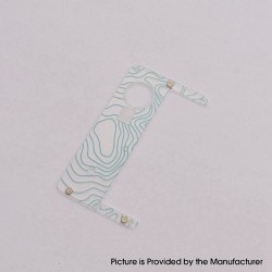 Authentic MK MODS Replacement Topo Inner Door for dotMod dotAIO V1 Pod - Tiffany Blue, Acrylic (1 PC)