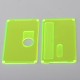 Authentic MK MODS Replacement Front + Back Cover Panel Plate for DNA 60W / 70W BB Style Box Mod - Fluo Green, Acrylic