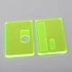 Authentic MK MODS Replacement Front + Back Cover Panel Plate for DNA 60W / 70W BB Style Box Mod - Fluo Green, Acrylic