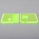 Authentic MK MODS Replacement Front + Back Cover Panel Plate for DNA 60W / 70W BB Style Box Mod - Fluo Green, Acrylic