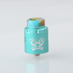 [Ships from Bonded Warehouse] Authentic Hellvape Dead Rabbit 3 RDA Atomizer - Turquosie, Dual Coil, with BF Pin, 24mm