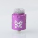 Authentic Hellvape Dead Rabbit 3 RDA Rebuildable Dripping Vape Atomizer - Purple, Dual Coil, with BF Pin, 24mm Diameter