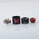 Authentic Hellvape Dead Rabbit 3 RDA Rebuildable Dripping Vape Atomizer - Black Red, Dual Coil, with BF Pin, 24mm Diameter