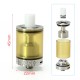 SXK Mea Culpa Style MTL RTA Rebuildable Tank Atomizer - Sliver, 3.5ml, 22mm Diameter