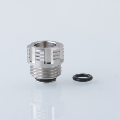 Authentic Vapeasy BB to 510 Drip Tip Adapter for SXK BB / Billet Box Mod - Silver, 316 Stainless Steel