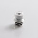 Vapeasy BB Drip Tip Adapter + MISSION XV Quantum Style 510 Drip Tip Kit for SXK BB / Billet Box Mod - Silver, 316SS