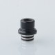 Vapeasy BB Drip Tip Adapter + MISSION XV Quantum Style 510 Drip Tip Kit for SXK BB / Billet Box Mod - Silver, 316SS