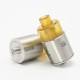 Authentic SXK Eliteism RTA Rebuildable Tank Vape Atomizer - Silver, 316SS + PEI + PEEK, MTL / DL, 2.5ml, 23mm