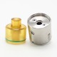 Authentic SXK Eliteism RTA Rebuildable Tank Vape Atomizer - Silver, 316SS + PEI + PEEK, MTL / DL, 2.5ml, 23mm