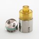 Authentic SXK Eliteism RTA Rebuildable Tank Vape Atomizer - Silver, 316SS + PEI + PEEK, MTL / DL, 2.5ml, 23mm