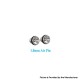 Authentic Ambition Mods Bishop 3 Bishop³ Cubed RBA Bridge Replacement Air Intake Pins - Silver, 316SS, 1.0mm (2 PCS)