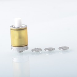 Mea Culpa Style MTL RTA Rebuildable Tank Atomizer w/ Airdisks - Sliver, 3.5ml, 22mm Diameter