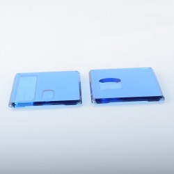 Authentic MK MODS Replacement Front + Back Cover Panel Plate for DNA 60W / 70W BB Style Box Mod - Blue, Acrylic