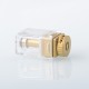 Dotshell Style Rebuildable Tank RBA w/ 3 MTL Pin for dotAIO Portable AIO Pod System Kit - Gold, 1.0mm + 1.2mm + 1.5mm