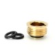 SXK Replacement Flush Nut 510 Drip Tip Adapter for Billet / BB Box Mod - Bright Gold