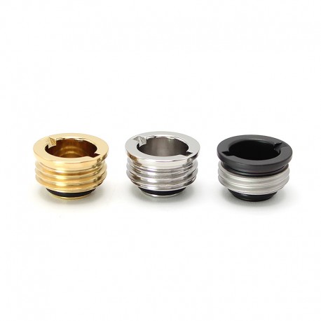 SXK Replacement Flush Nut 510 Drip Tip Adapter for Billet / BB Box Mod - Silver + Black + Gold (3 PCS)