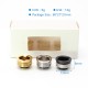 SXK Replacement Flush Nut 510 Drip Tip Adapter for Billet / BB Box Mod - Silver + Black + Gold (3 PCS)