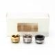 SXK Replacement Flush Nut 510 Drip Tip Adapter for Billet / BB Box Mod - Silver + Black + Gold (3 PCS)