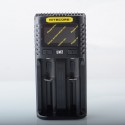 [Ships from Bonded Warehouse] Authentic Nitecore UM2 USB Charger for 1634(RCR123), 18350, 18490, 18500, 18650 Battery - Black