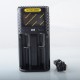 [Ships from Bonded Warehouse] Authentic Nitecore UM2 USB Charger for 1634(RCR123), 18350, 18490, 18500, 18650 Battery - Black