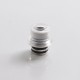 Vapeasy MISSION XV Quantum Style 510 Drip Tip w/ 4 x Inserts for SXK BB / Billet / Dotod dotAIO - Silver, 4 PCS Mouthpiece