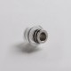 Vapeasy MISSION XV Quantum Style 510 Drip Tip w/ 4 x Inserts for SXK BB / Billet / Dotod dotAIO - Silver, 4 PCS Mouthpiece