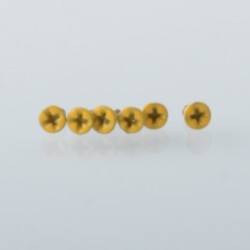 Authentic MK MODS Replacement Screws for Cthulhu RBA AIO Box Mod Kit - Yellow, (6 PCS)