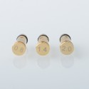 Authentic VandyVape Berserker V3 B3 Replacement Airflow Pipe Air Tube Pin Set - Gold, 0.8 / 1.4 / 2.0mm (3 PCS)