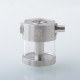 [Ships from Bonded Warehouse] Authentic Steam Crave Pumper Squonker Tank for Hadron Mesh RDSA / RDA - Silver, 12ml, 30mm