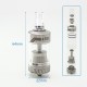 SXK 4.51 Style MTL RTA Rebuildable Tank Atomizer - Silver, 316SS + PMMA, 4.51ml, 22mm Diameter